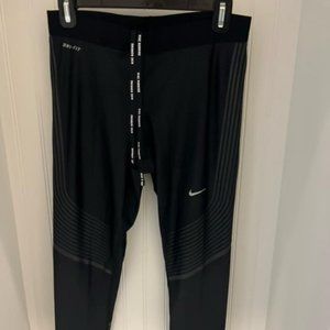 Nike Dri Fit Black Full Length Athletic Leggings Women's M